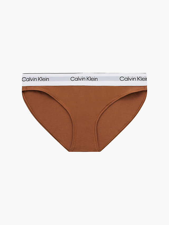 Warm Bronze Bikini Brief - Modern Cotton undefined women Calvin Klein