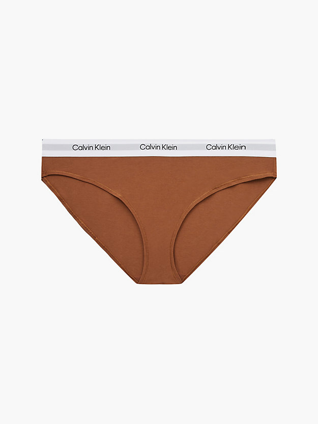 WARM BRONZE Plus Size Bikini Brief - Modern Cotton for women CALVIN KLEIN