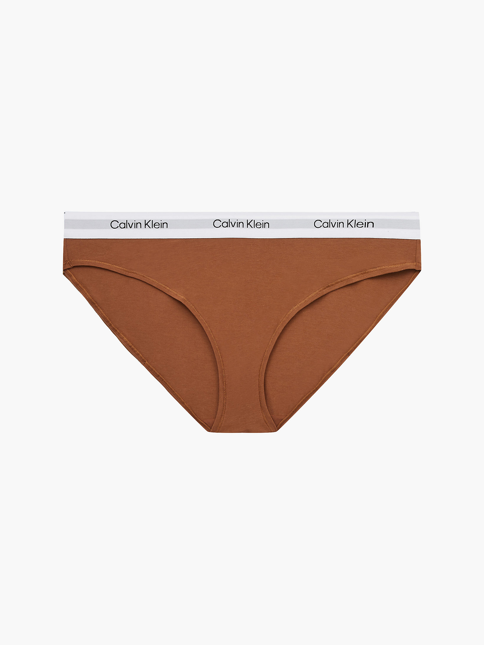 Warm Bronze Plus Size Bikini Brief - Modern Cotton undefined women Calvin Klein