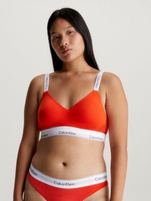 Red Calvin Klein Underwear Future Shift Bralette/Thong Set