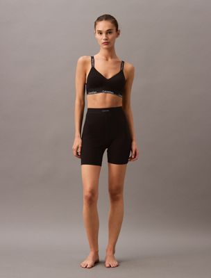 black w. dtm wb bralette - modern cotton for women calvin klein