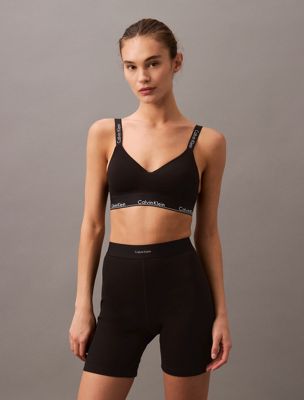 black w. dtm wb bralette - modern cotton for women calvin klein