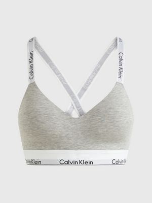 Calvin Klein  Modern Cotton Plus Size Bralette Grey
