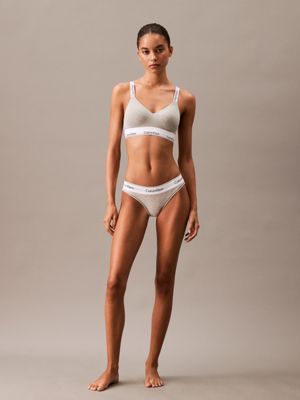 Buy Calvin Klein - Women's Cotton Bralette and Briefs Underwear Set (Grey,  S) Online at desertcartUAE