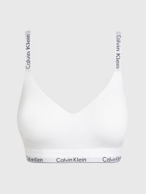 Calvin Klein CK CALVIN KLEIN Intimo bralette donna grigio calvin klein con  banda logata a contrasto 