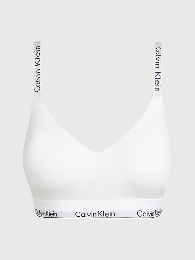 brassière emboîtante - modern cotton white pour femmes calvin klein