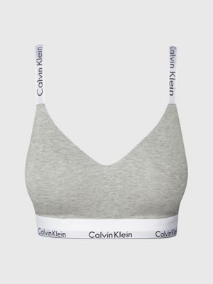 grey full cup bralette - modern cotton for women calvin klein