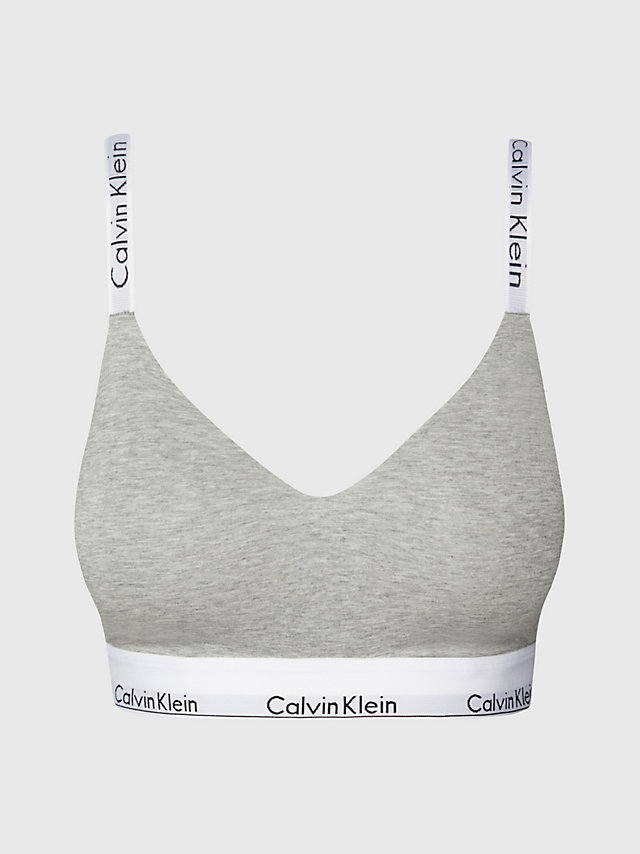Grey Heather Full Cup Bralette - Modern Cotton undefined women Calvin Klein