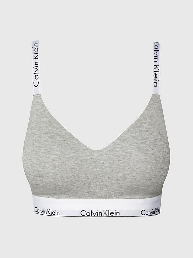corpiño de copa entera - modern cotton grey heather de mujeres calvin klein