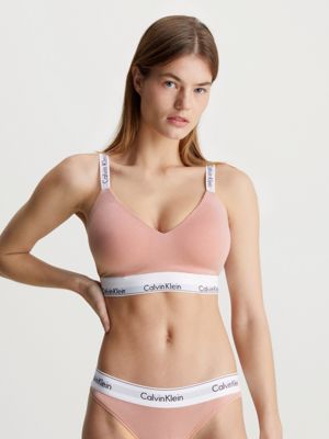 Calvin Klein Fuller Bust – Modern – Czarna bawełniana braletka z lekkim  wypełnieniem