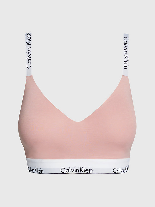 pink bralette met volle cup - modern cotton voor dames - calvin klein