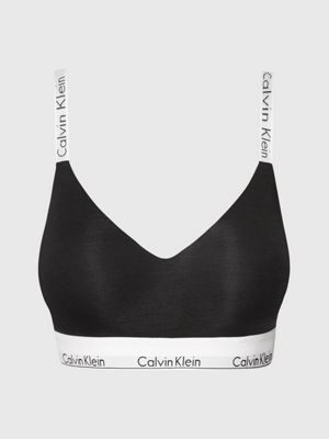 Calvin Klein - Modern Cotton - Brassière légèrement rembourrée pour  poitrines généreuses - Noir