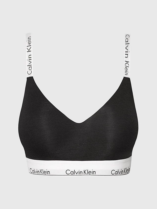 corpiño de copa entera - modern cotton black de mujer calvin klein