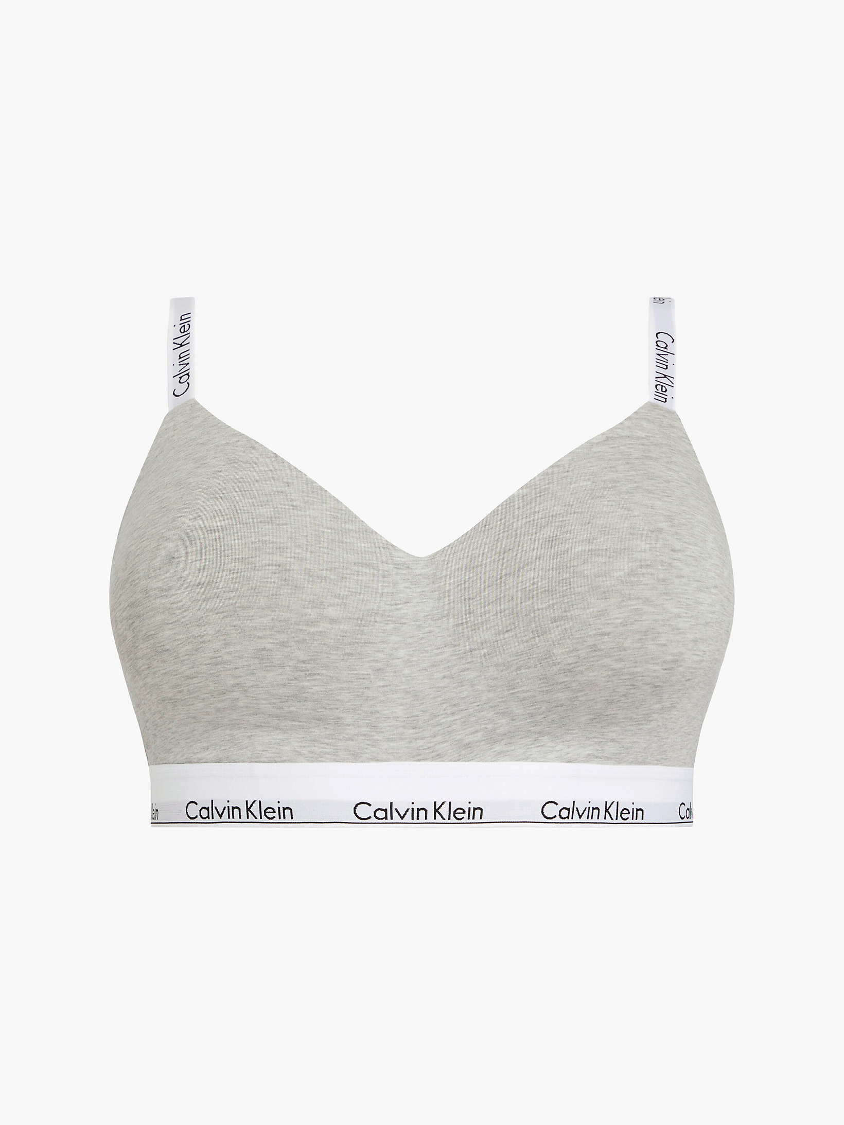 Grey Heather Plus Size Bralette - Modern Cotton undefined women Calvin Klein