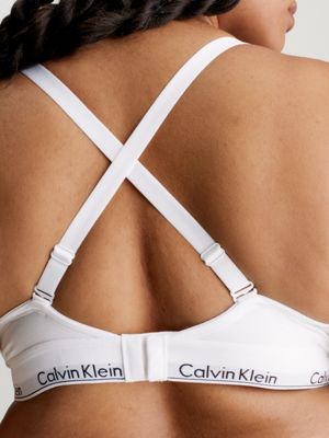 CALVIN KLEIN - Modern triangle stretch cotton-blend bra