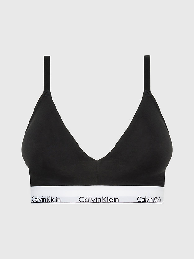 BLACK Soutien-gorge triangle grande taille - Modern Cotton for femmes CALVIN KLEIN