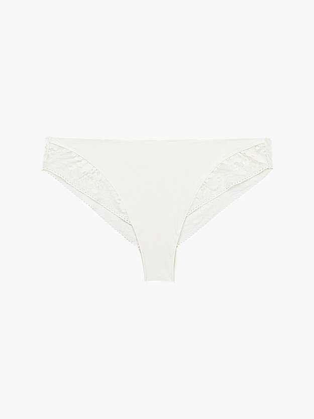 IVORY Plus Size Bikini Brief - Ultra Soft Lace for women CALVIN KLEIN