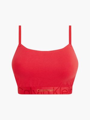 Ooit Koningin linnen Bralette grote maat - Embossed Icon Calvin Klein® | 000QF7070E5FJ