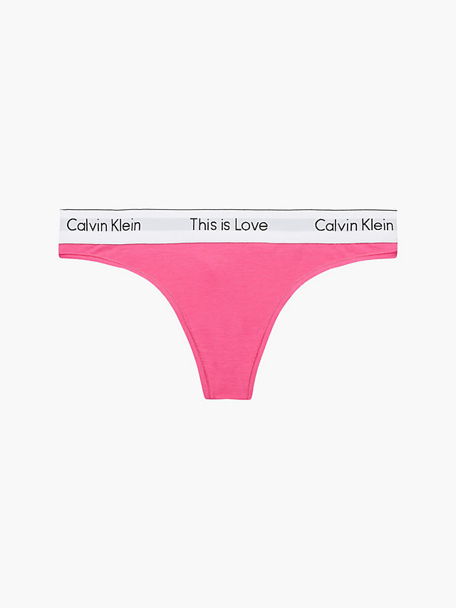 Pink Flambe Thong - Pride undefined women Calvin Klein