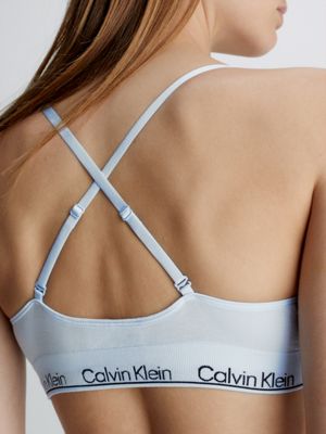 Calvin Klein Underwear Light Lined Triangle Bralette In Skyway