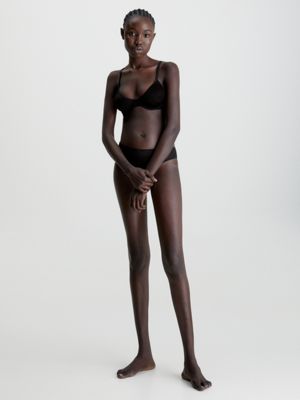 NEW CALVIN KLEIN Womens Sheer Black Bra Size 32 A Adjustable Back & Straps  