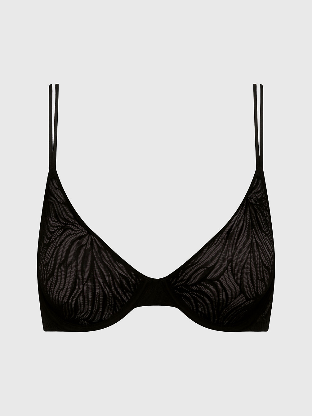 BLACK Demi Bra - Sheer Marquisette undefined women Calvin Klein