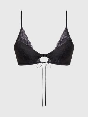 BLACK Lace Triangle Bra undefined women Calvin Klein