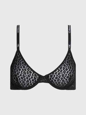 BLACK Lace T-Shirt Bra - Ck96 undefined women Calvin Klein