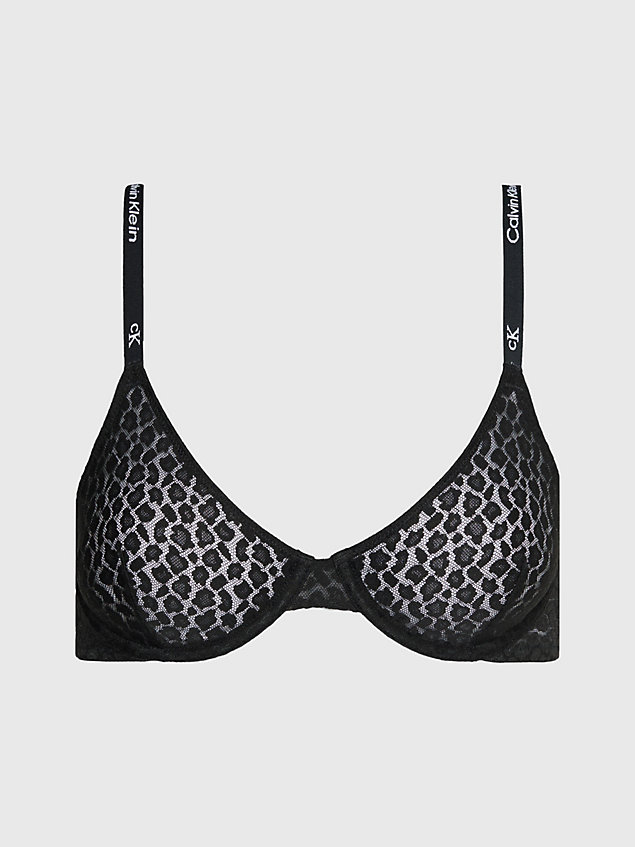 black lace t-shirt bra - ck96 for women calvin klein