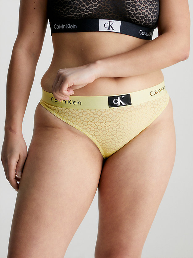 celery sprig lace thong - ck96 for women calvin klein