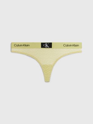 Calvin klein deals yellow thong