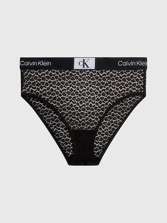 Black > Spitzen-Bikinislip Mit Hoher Taille - Ck96 > undefined Damen - Calvin Klein