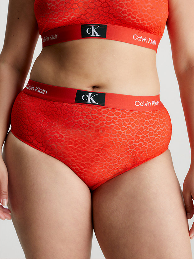 HAZARD Lace High Waisted Bikini Briefs - CK96 for women CALVIN KLEIN