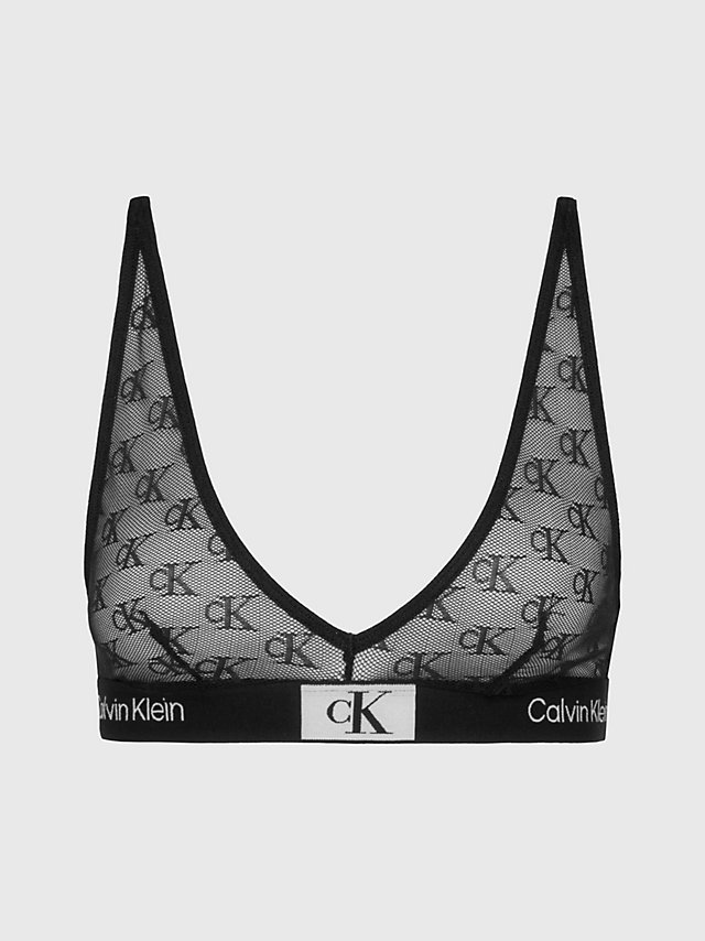 Black Lace Triangle Bra - Ck96 undefined women Calvin Klein