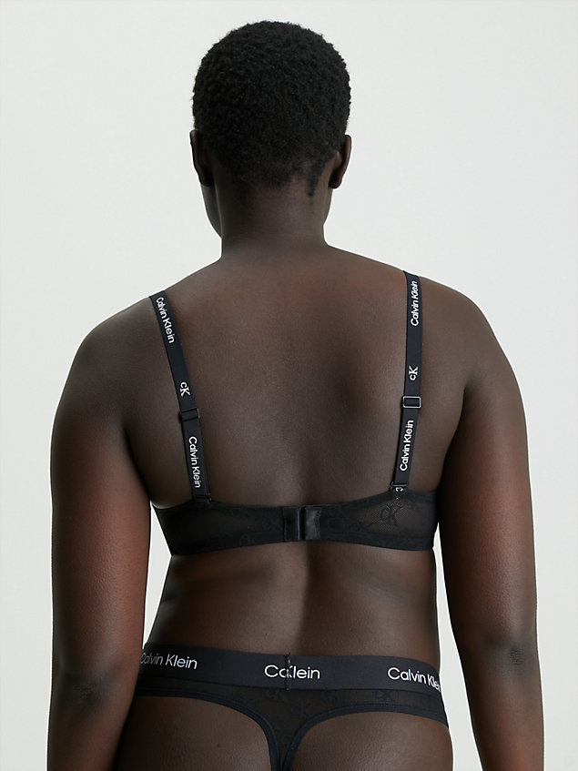 black push up plunge bra - ck96 for women calvin klein