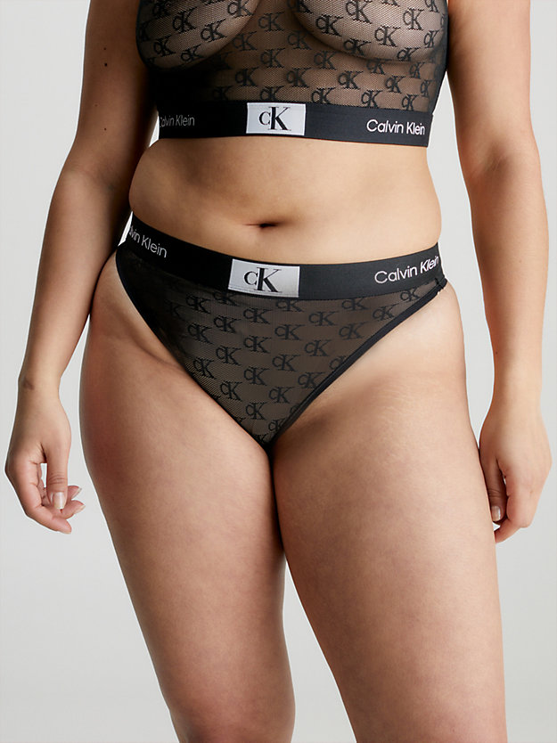 BLACK Lace Brazilian Briefs - CK96 for women CALVIN KLEIN