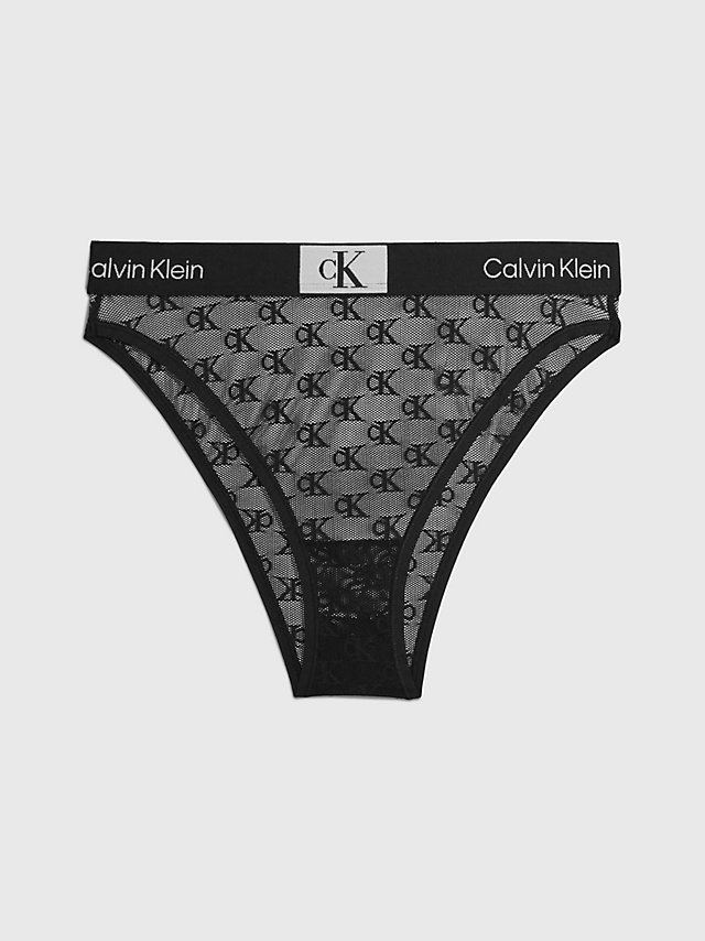 Black Slip Brésilien En Dentelle - CK Black undefined femmes Calvin Klein