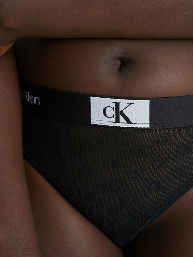 BLACK Koronkowe stringi - CK96 dla Kobiety CALVIN KLEIN