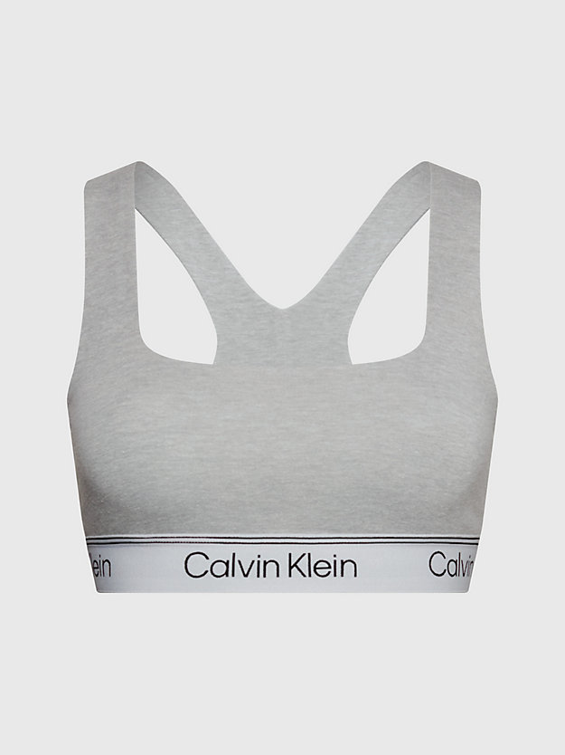 ATH GREY HEATHER Bralette - Athletic Cotton for women CALVIN KLEIN
