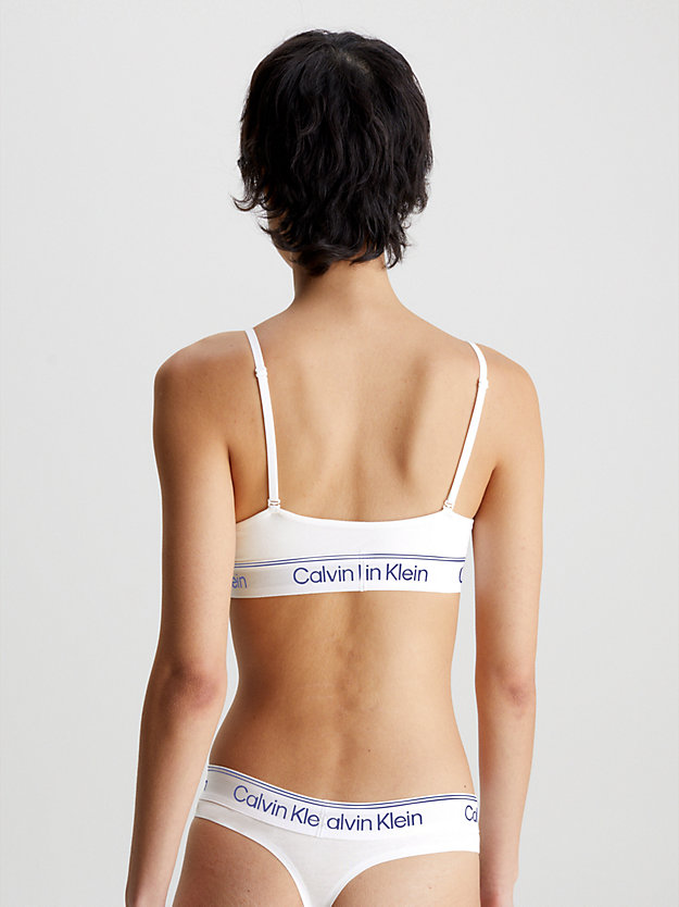 WHITE Brassière triangulaire - Athletic Cotton for femmes CALVIN KLEIN