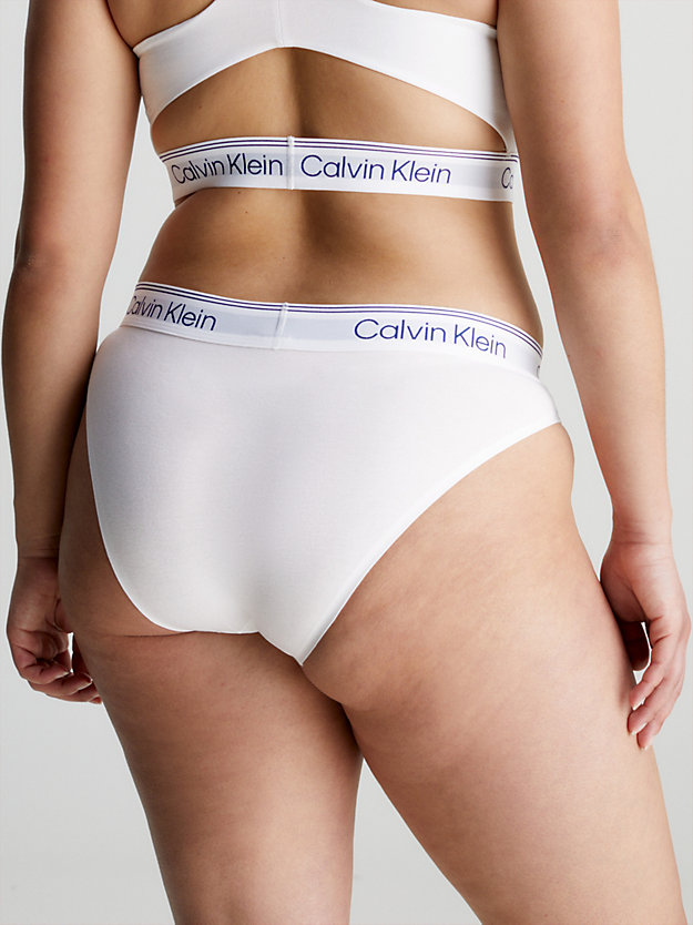 WHITE Tanga - Athletic Cotton de mujer CALVIN KLEIN