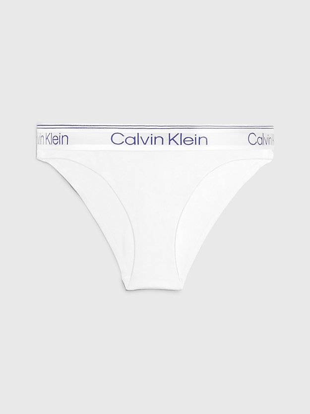WHITE Tanga - Athletic Cotton for women CALVIN KLEIN