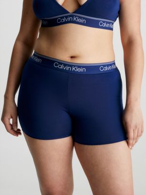 blue cycle shorts - athletic cotton for women calvin klein