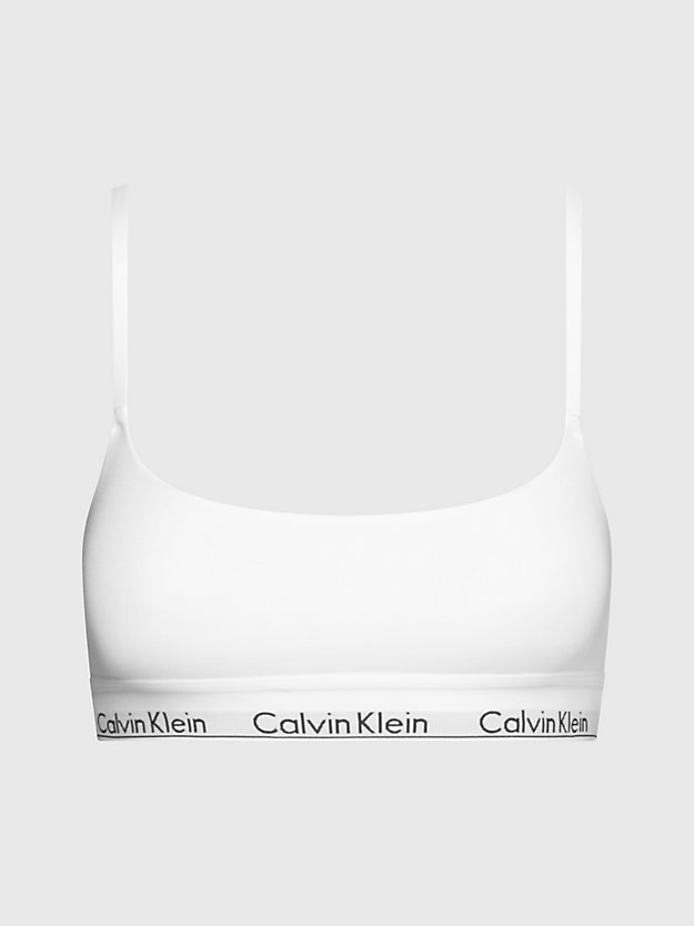 WHITE Brassière - CK Deconstructed for femmes CALVIN KLEIN