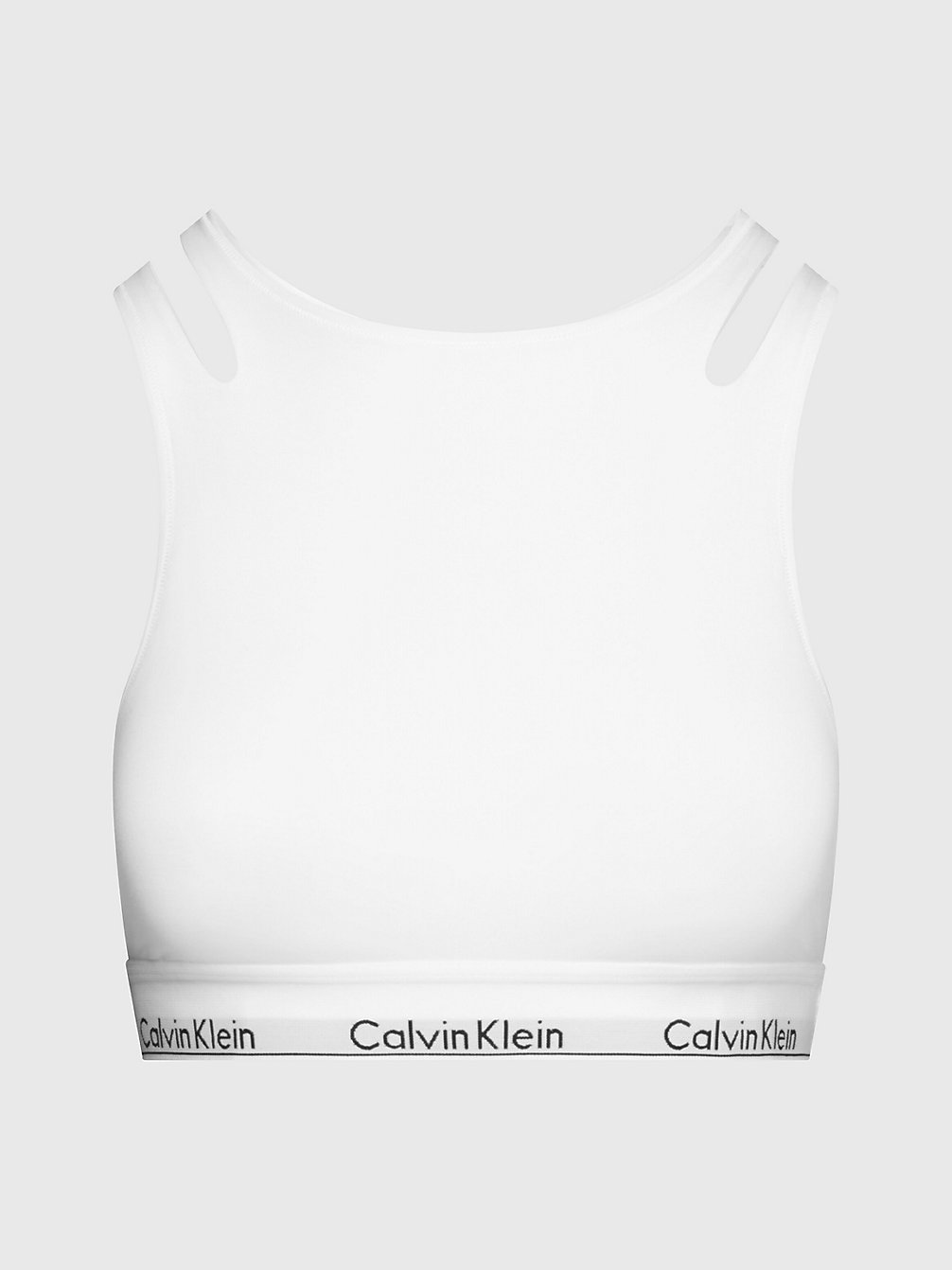 WHITE Bralette - CK Deconstructed undefined women Calvin Klein