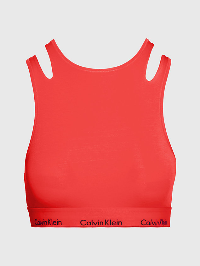red bralette - ck deconstructed for women calvin klein
