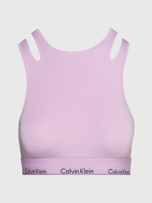 Calvin Klein Underwear UNLINED BRALETTE - Bustier - abstract spots fuchsia  rose/neon pink - Zalando.de