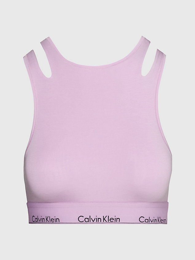 brassière - ck deconstructed purple pour femmes calvin klein