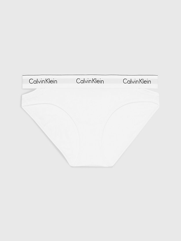 white bikini briefs - ck deconstructed for women calvin klein