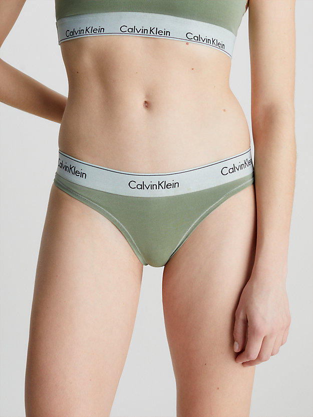 ECO GREEN Thong - Modern Cotton for women CALVIN KLEIN
